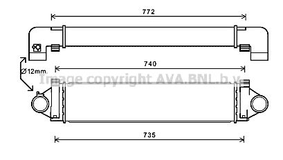 AVA QUALITY COOLING Välijäähdytin AU4218